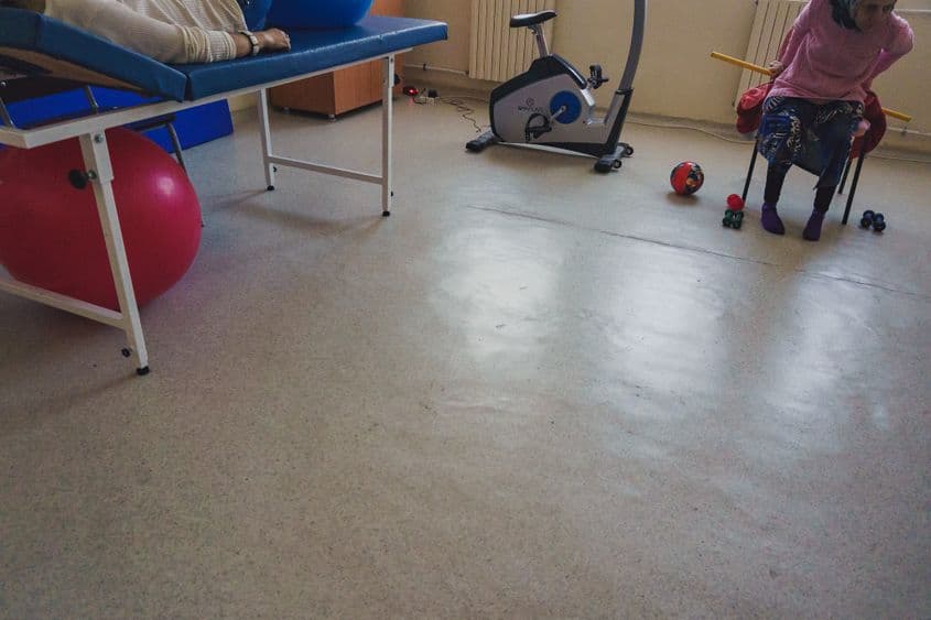 Cabinetul de kinetoterapie. Foto: Ioana Epure