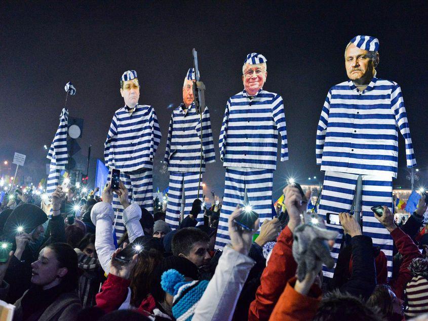 Peste 250.000 de oameni au participat pe 5 februarie la cel mai amplu protest din România postdecembristă. Foto: Lucian Muntean