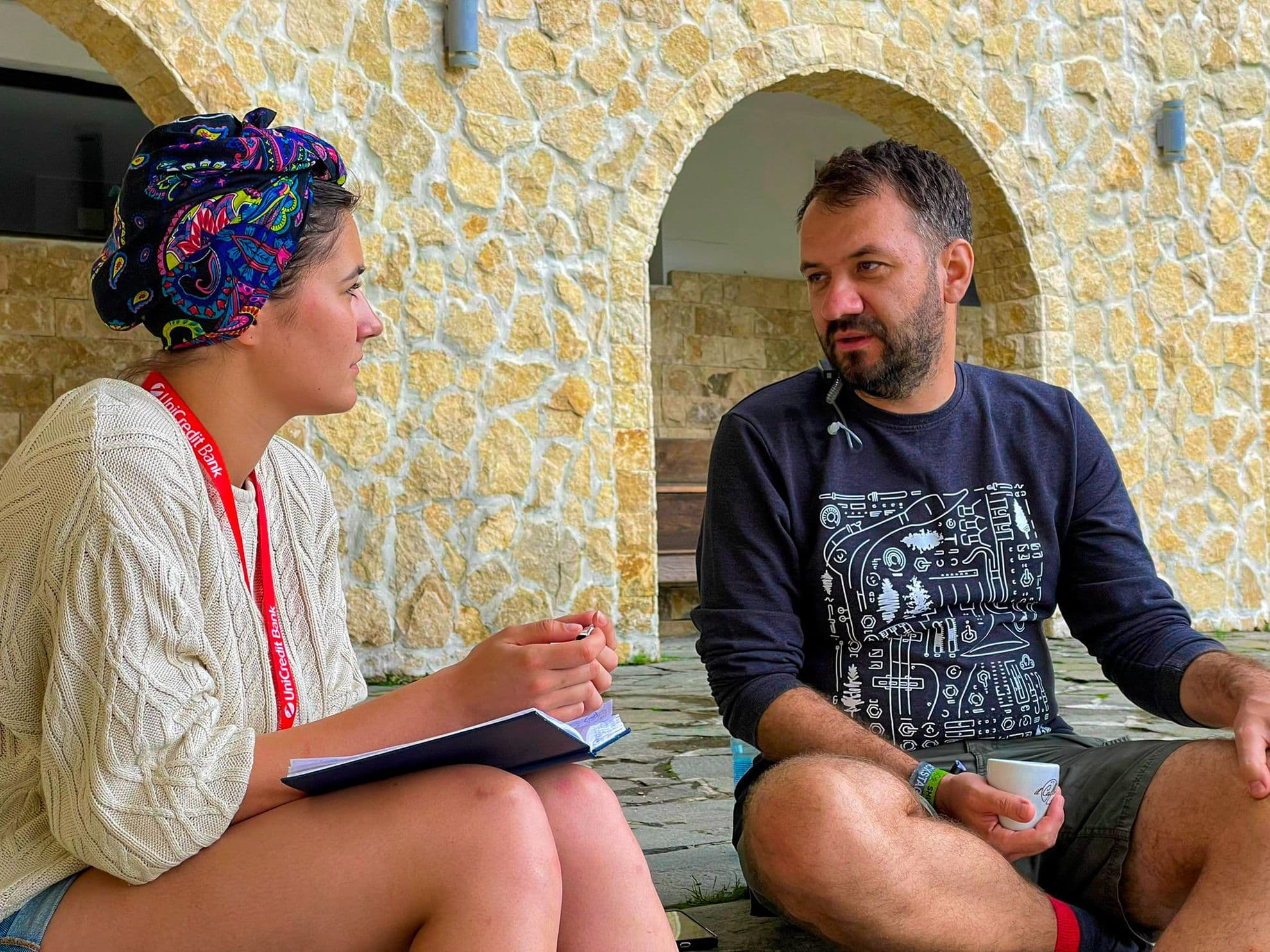 Răzvan Scurtu, directorul festivalului Smida Jazz, și autoarea textului