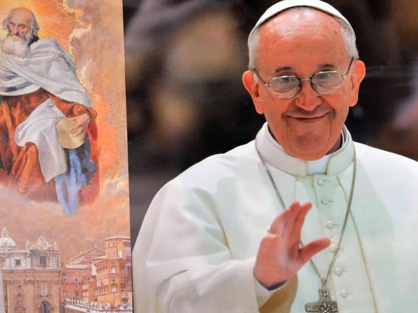 Chipul Papei Francisc la București. Fotografii: Lucian Muntean