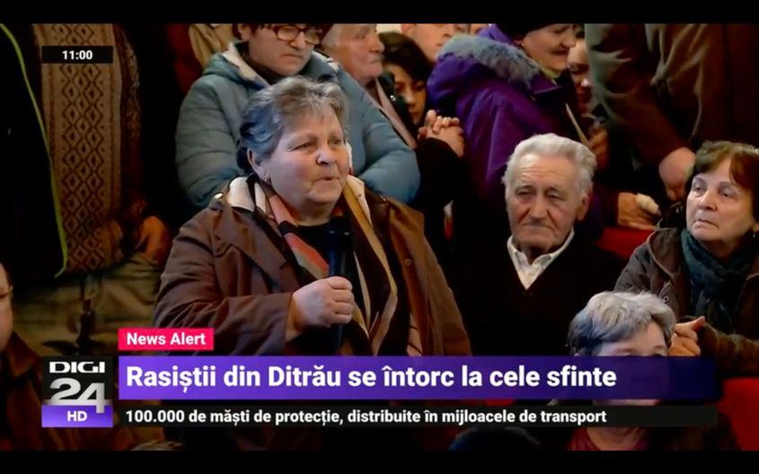 Locuitorii din Ditrău au fost demonizați de mass media care a relatat despre protestele împotriva angajării celor doi muncitori din Sri Lanka. Captură de ecran dintr-un reportaj Digi24