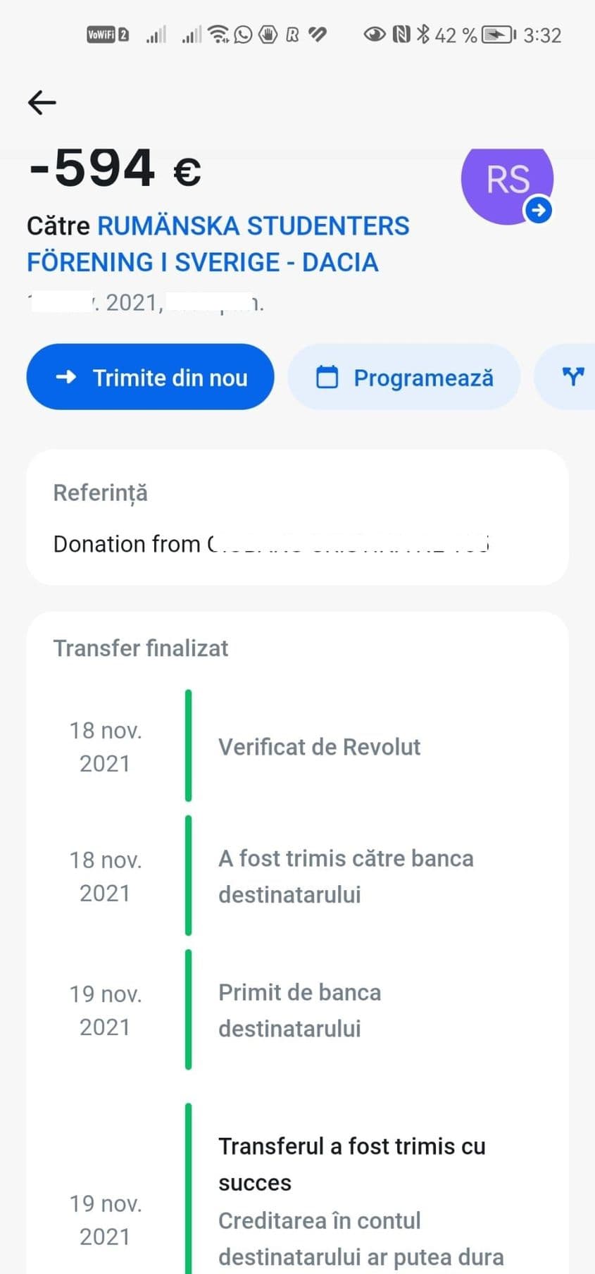 Așa arată o donație standard către ONG