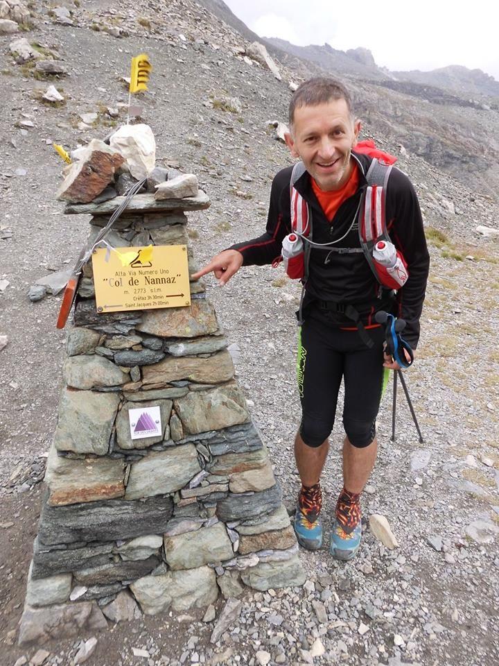 Adrian Toma, pe Col de Nannax. Foto: Arhiva personală