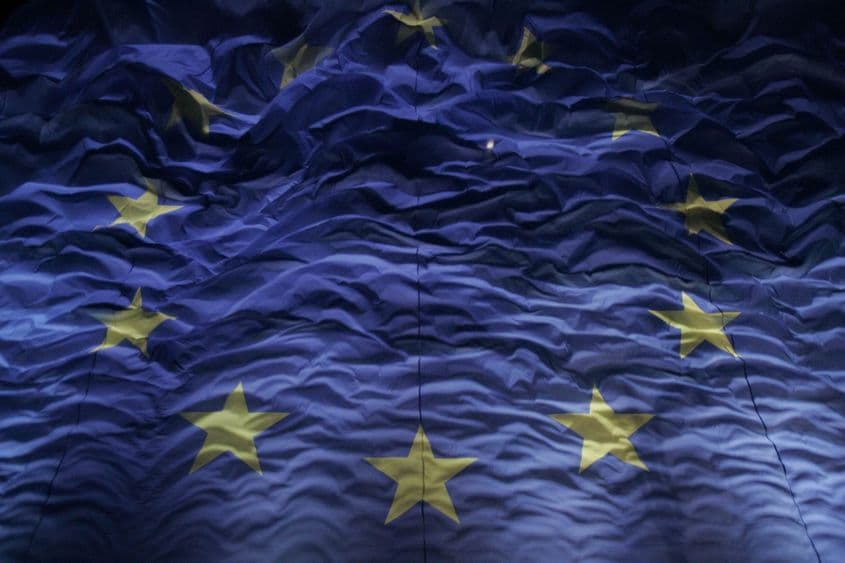 Momentul aderării României la UE, 1 ianuarie 2017, ora 00.01, noaptea de Revelion la București. Foto: Lucian Muntean