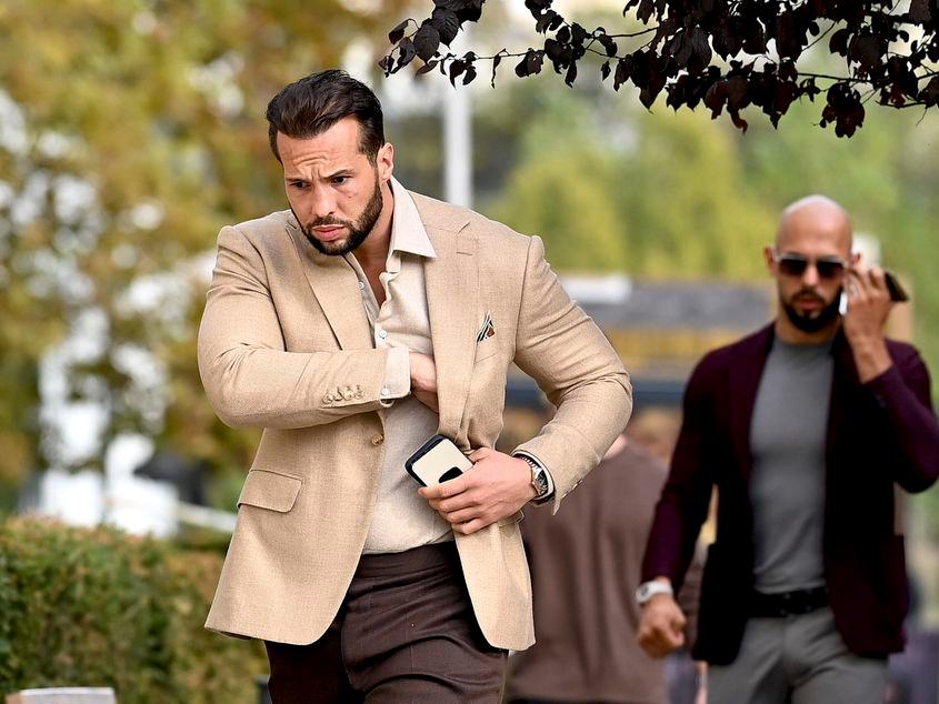 Fratii Andrew si Tristan Tate se prezinta la Tribunalul Bucuresti, in Bucuresti, 3 noiembrie 2023 // Sursă foto: Inquam Photos / Eduard Vinatoru;