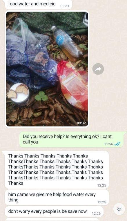 Captură dintr-o conversație pe Whatsapp cu un migrant. Foto: <meta charset="utf-8">Agata Katarzyna Kluczewska