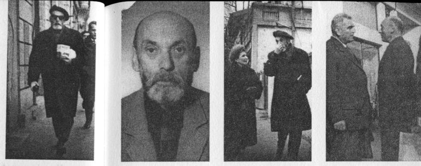 Fotografii din dosarul de urmărire al lui N. Steinhardt, cuprinse în volumul "N. Steinhardt în dosarele Securității", editura Nemira, 2005