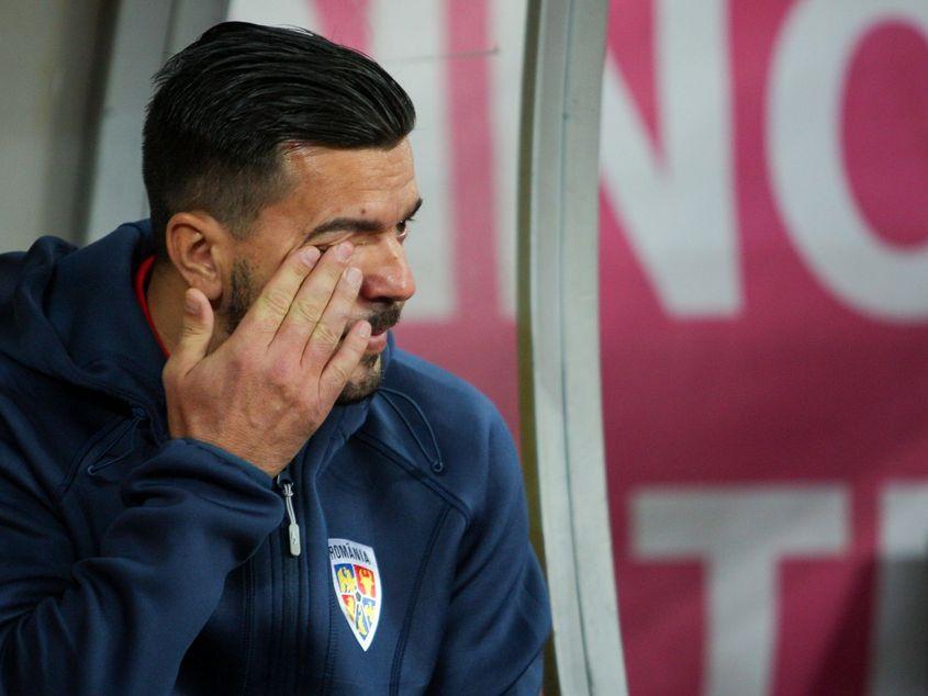Selecționerul Cosmin Contra și-a dat demisia după dezastrul cu Spania.
Foto: Mircea Manole / Inquam Photos