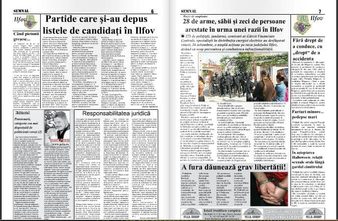 Unul dintre editorialele semnate de Ninel Peia.