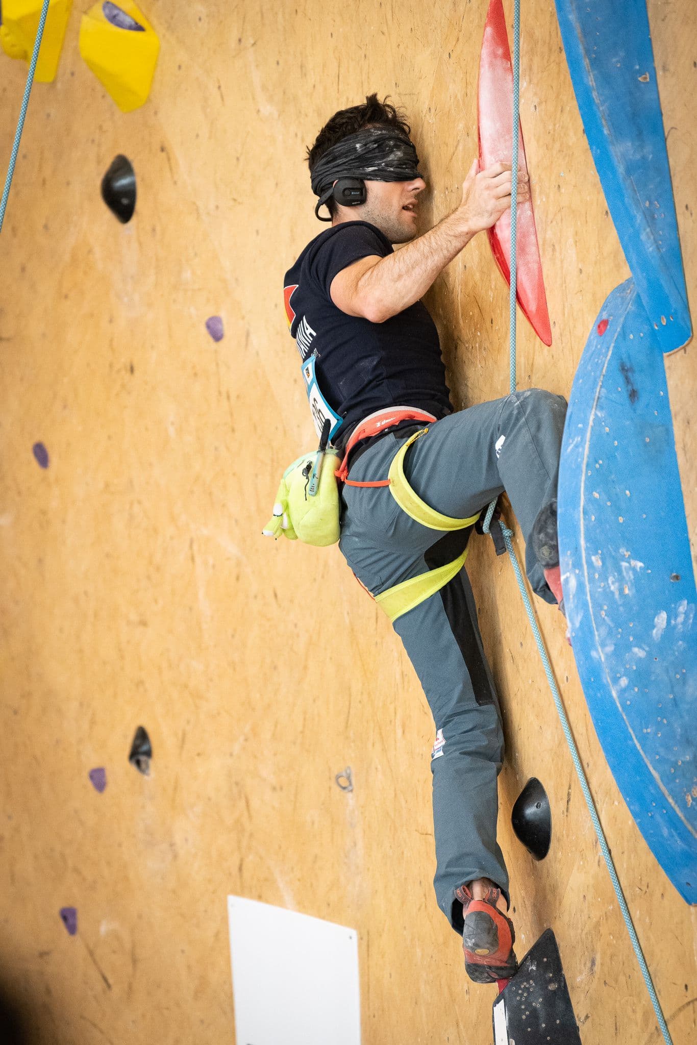 Răzvan Nedu la campionatul mondial de paraclimbing de la Salt Lake City 2023. Foto: Slobodan Miskovic