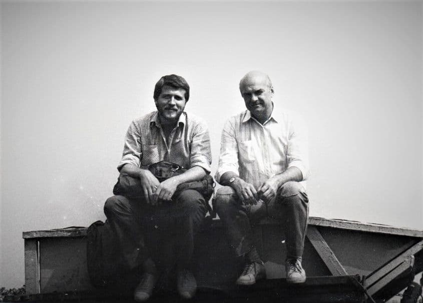 Elevul şi profesorul: Bogdan Enescu și Sfetoslav Cremarenco.