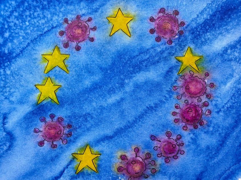 Europa e cel mai afectat continent în afara Asiei de pe urma epidemiei de coronavirus. Ilustrație Lucian Muntean