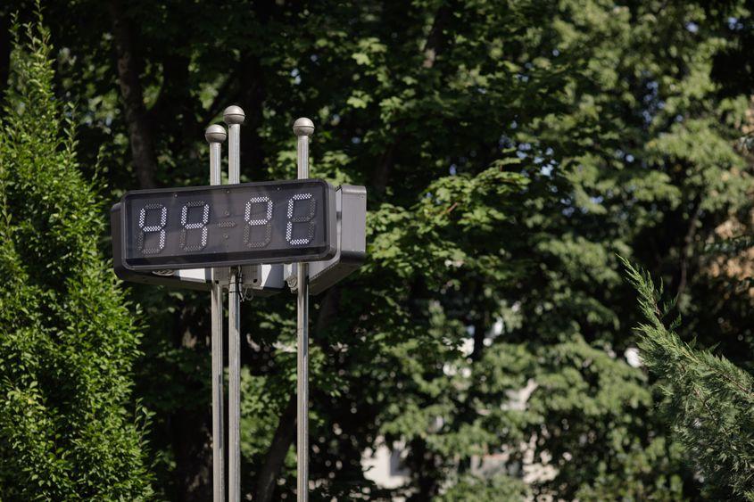 Cod galben de caniculă în București, sâmbătă 23 iulie 2022. Inquam Photos / George Călin