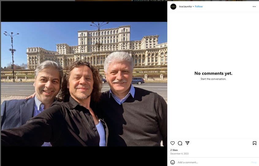Bruno, Rotariu și Sacha. Conform Registrului Comerțului, cei trei pregătesc o aplicație de dating de milioane. Captură de ecran via Instagram