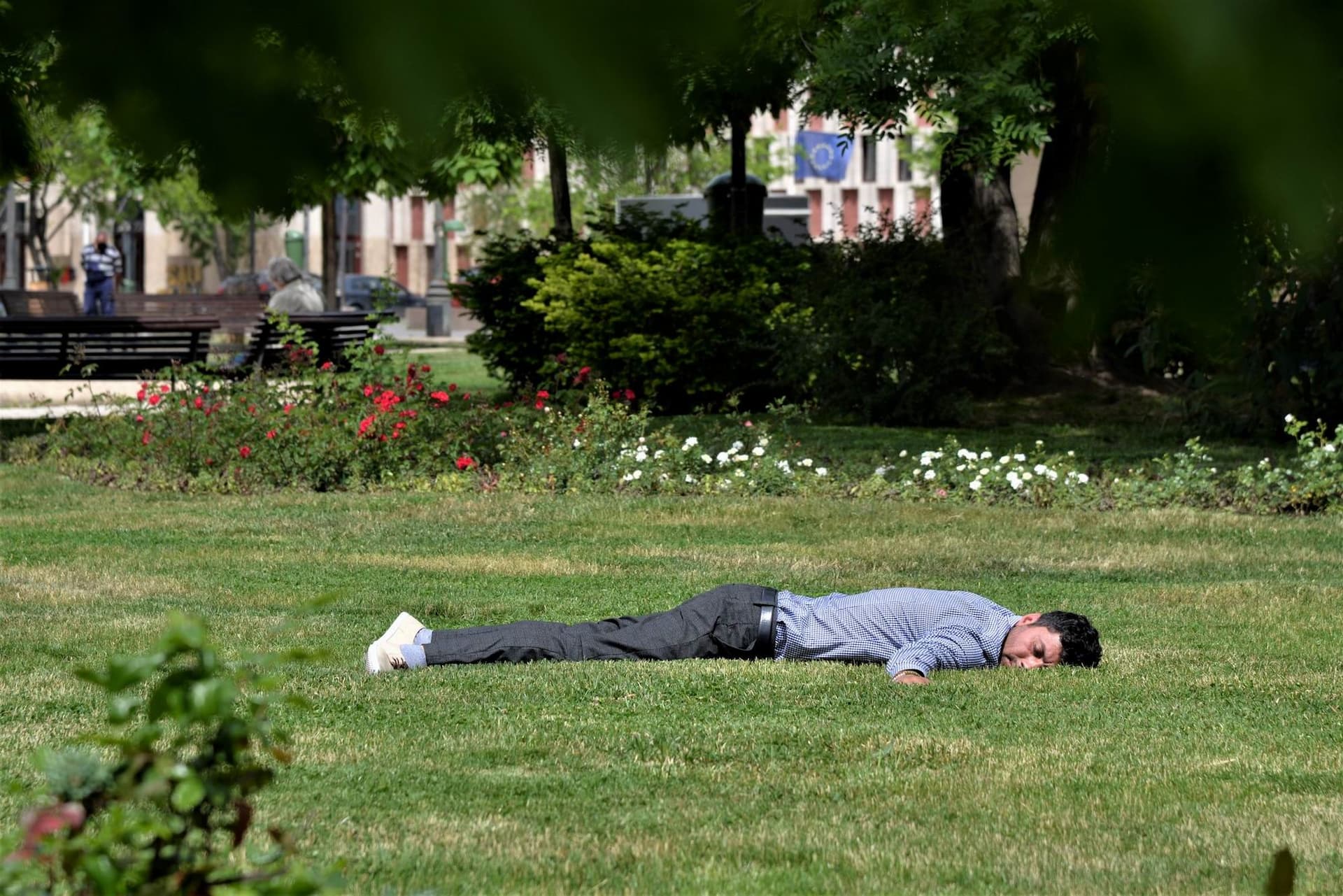 Pentru mulți, asta a fost toată plaja pe care au făcut-o în vara lui 2020. Foto: Lucian Muntean