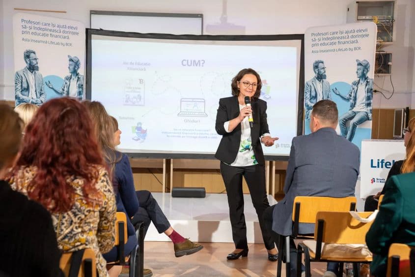 Adina Roșca, la lansarea BCR FabLab