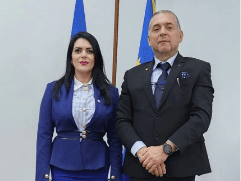 Ioana Păiuș și Sorin Dobîrcianu, fost ofițer SRI codamnat pentru trafic de influență. Sursă foto: Facebook/LinkedIn