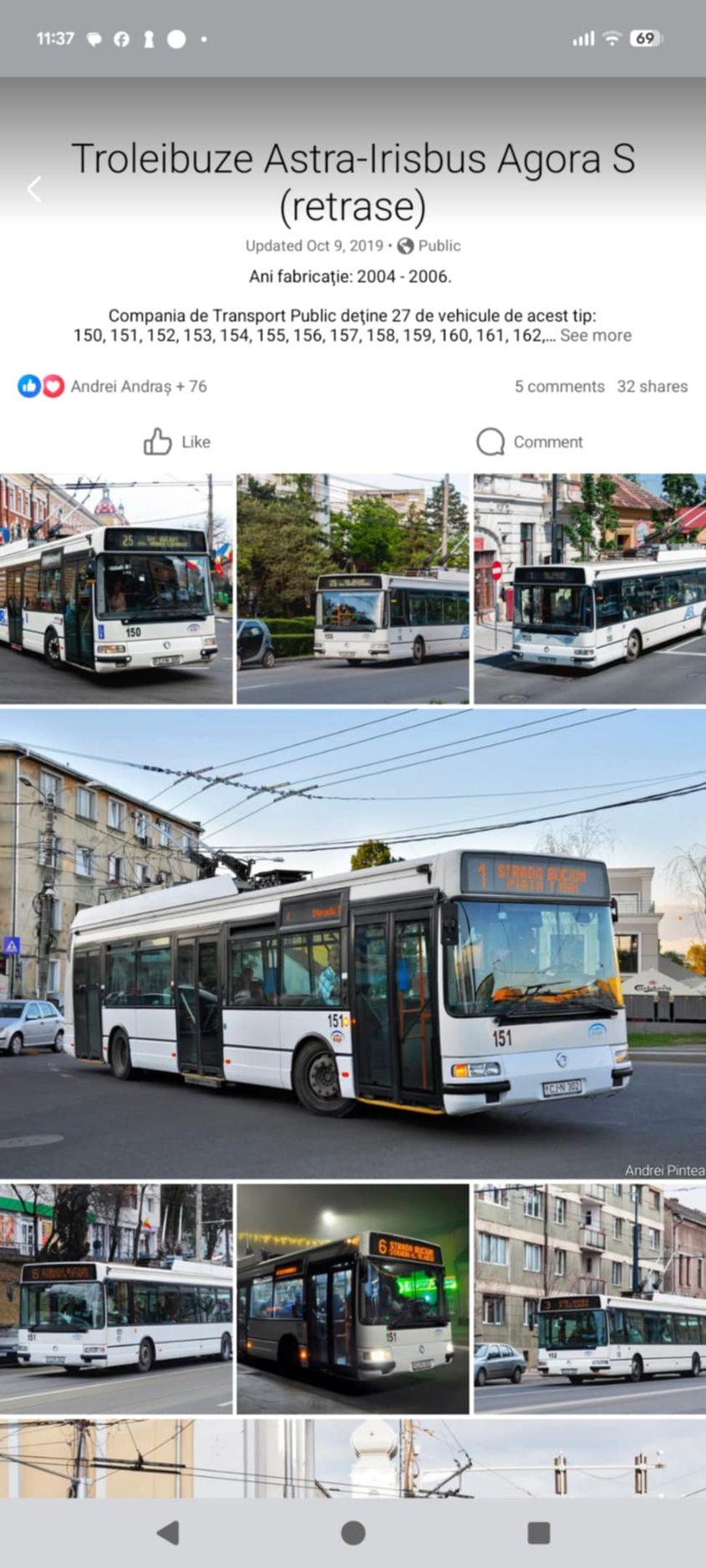 Pagina Mobilitate Cluj-Napoca scria în 2019 că CTP a început să retragă autovehicule fabricate în 2006-2009 pe motiv de vechime. A păstrat în uz însă autobuze fabricate în 1993 și 1995.