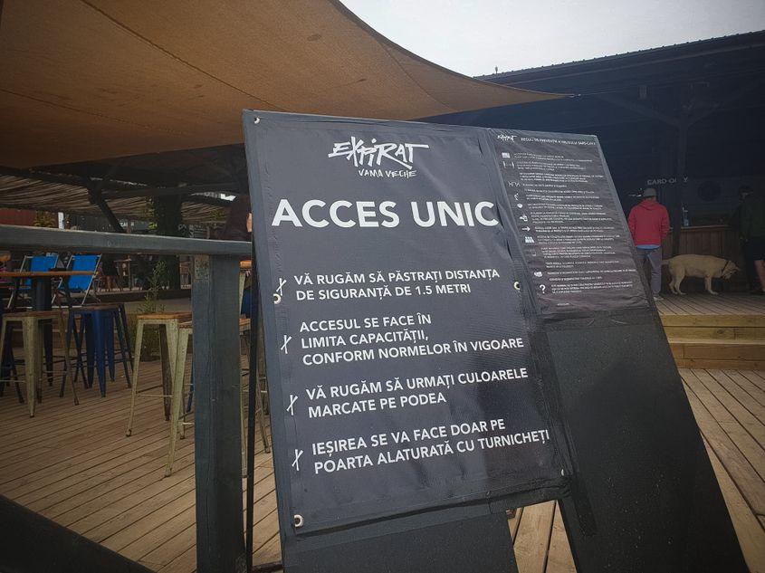 Regulile de acces în Expirat Vama Veche. Foto: Ioana Epure