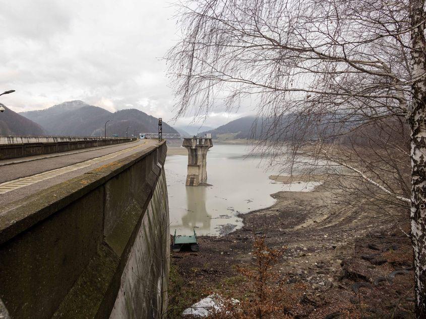 Imagine cu Barajul Paltinu. Judetul Prahova, luni, 01 decembrie 2025. Inquam Photos / Ovidiu Micsik