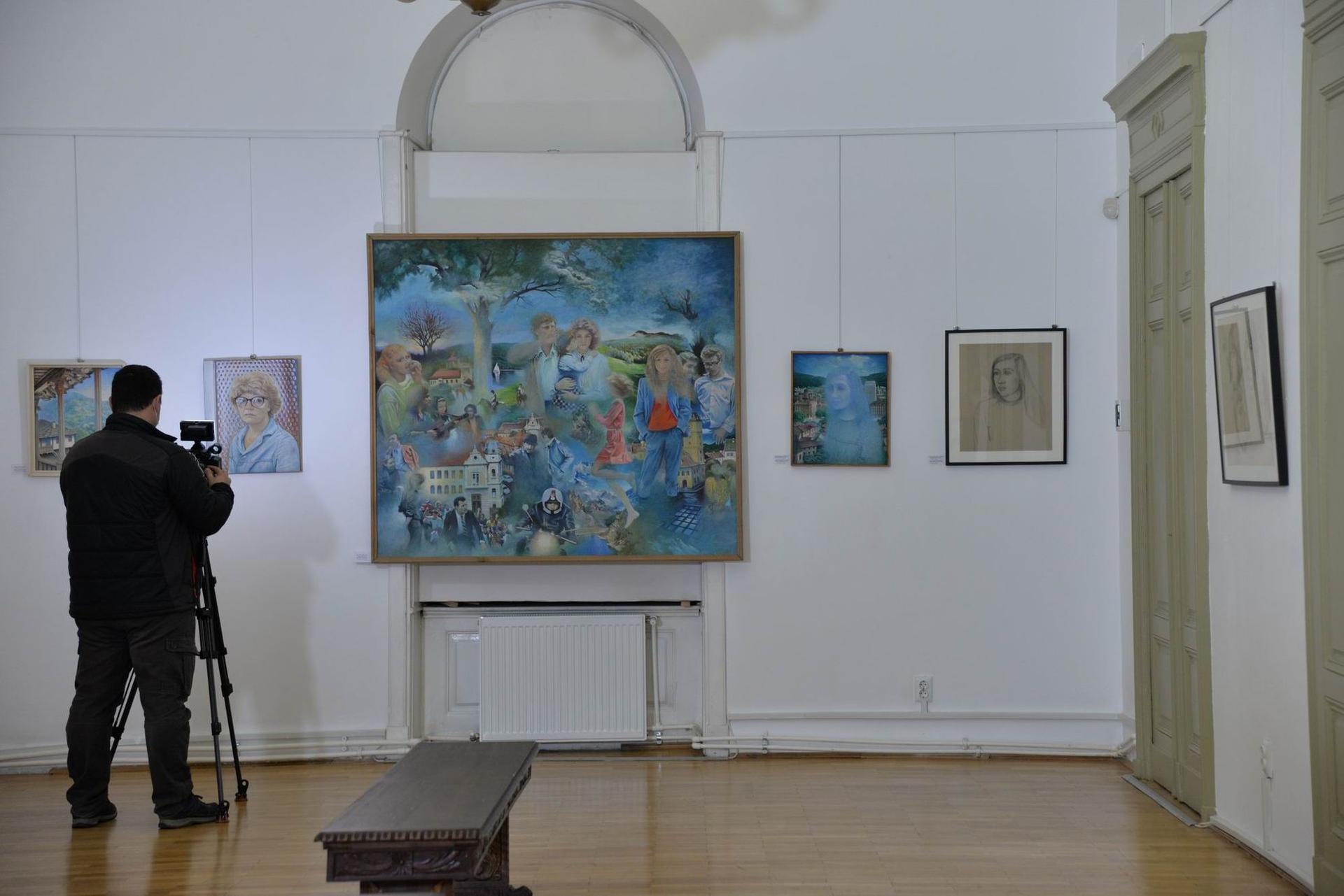 <em>Expoziția aniversară Valentina Rusu Ciobanu. Foto Lucian Muntean</em>