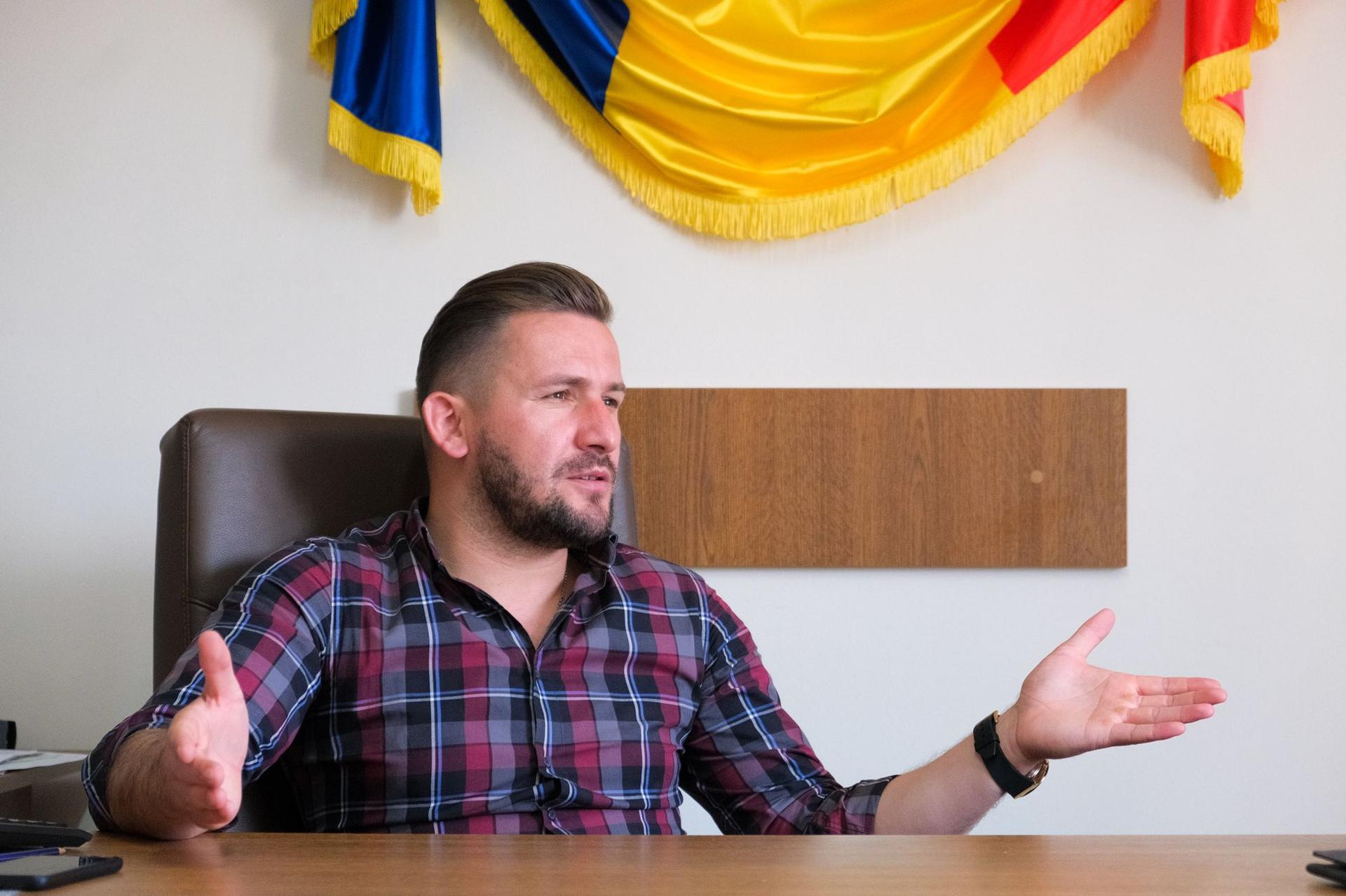 Florin Ionici, 31 de ani, primarul din Cămârzana Foto: Raul Ștef