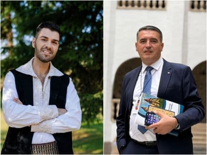 De la începutul anului 2026, firme și organizații apropiate de Florian Lixandru și deținute de partenerul lui, Gabriel Dumitru, au obținut 55 de contracte din bani publici, în valoare de 2.215.000 de lei (echivalentul a 425.000 de euro) cu unitățile de învățământ din București. Foto: Facebook/ Florian Lixandru, Gabriel Dumitru