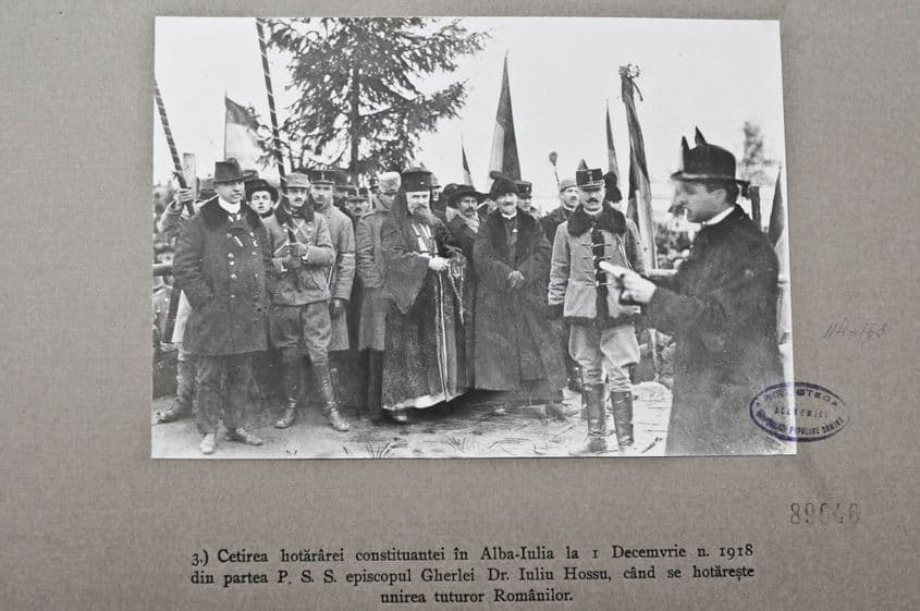 Fotografie originală realizată de Samoilă Mârza la 1 decembrie 1918.