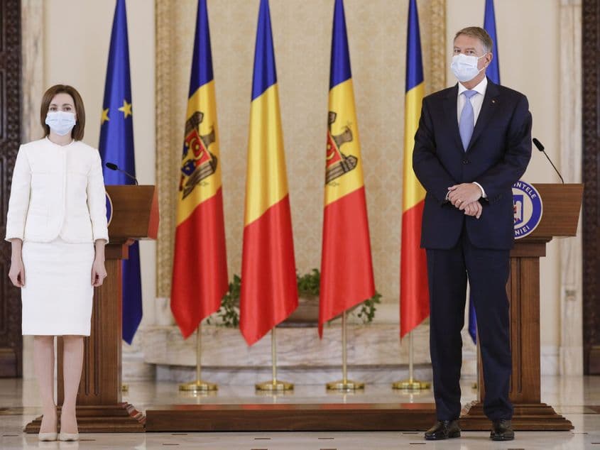 Maia Sandu si Klaus Iohannis/ Inquam Photos / George Călin