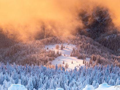 Basmul înghețat din Apuseni