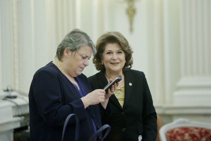 MAI 2017: Rovana Plumb era ministru delegat pentru Fonduri Europene, iar Sevil Shhaideh, viceprim-ministru. Foto: Inquam Photos / George Călin