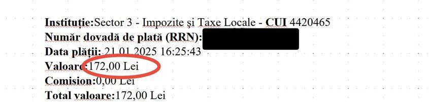 Impozit apartament 4 camere, valoare aferentă anului 2025
