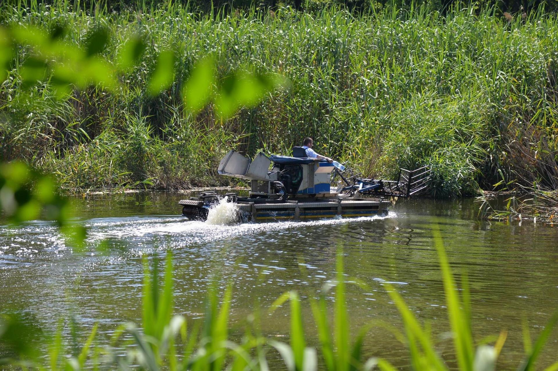 Lucrări de curățare, dragare și reamenajarea Parcul Sticlăriei din Sector 2, București. Foto Lucian Muntean