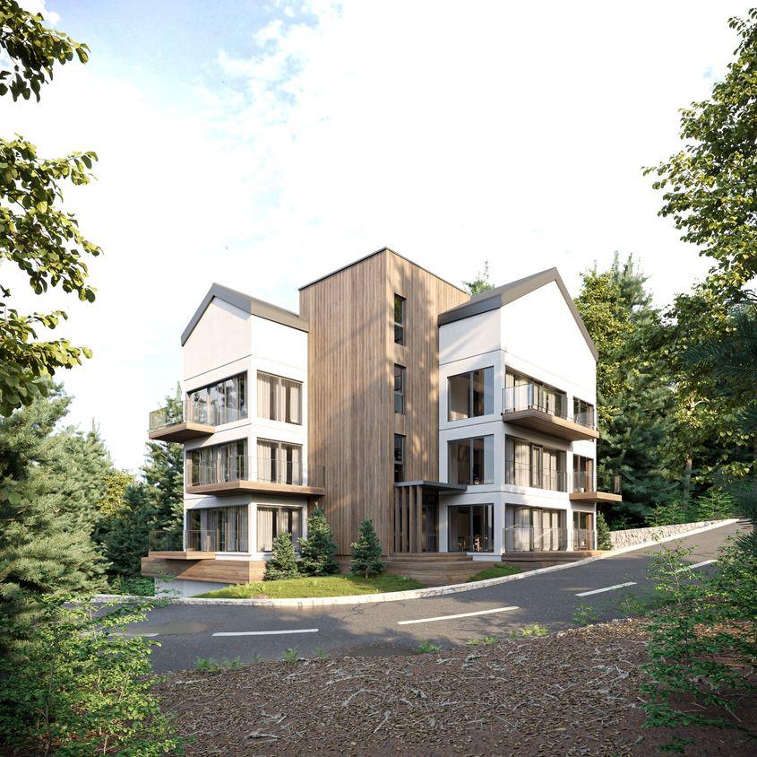 Blocul de pe Str. Sitarilor, nr. 104 din Sinaia, parte din ansamblul MRS Residence / Foto: MRS Residence