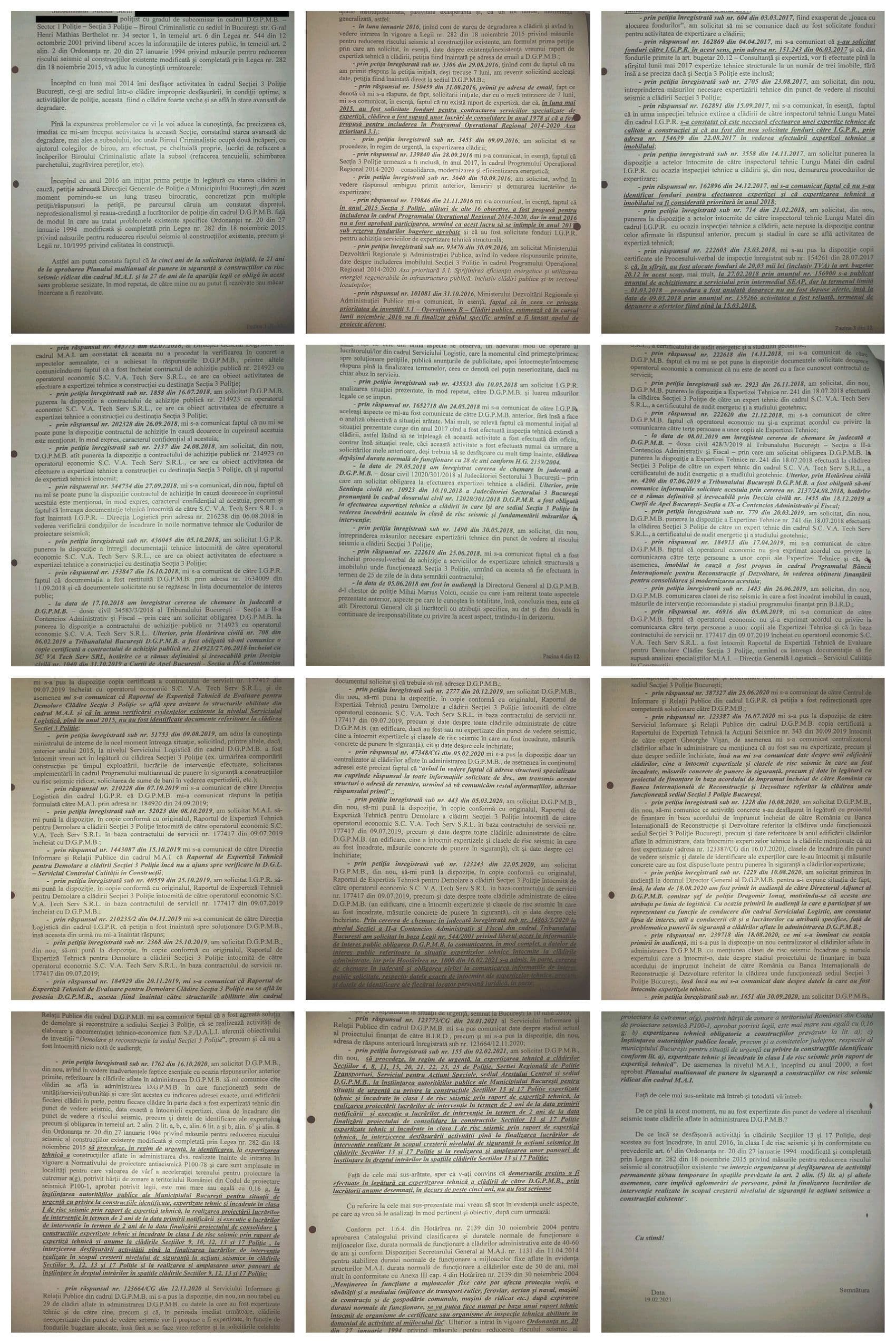 Cinci ani de petiții și chemări în judecată. Documente obținute de la Sorin Miclea