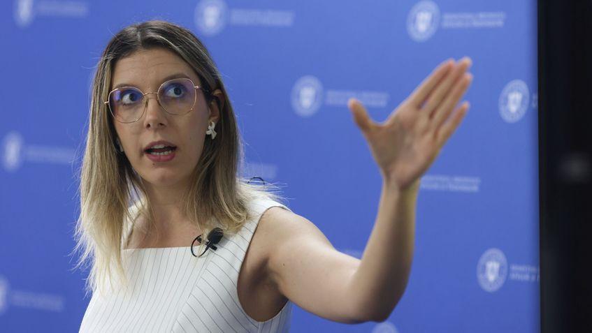 Diana Buzoianu, ministra mediului, într-o conferință de presă la sediul ministerului din București, 1 septembrie 2026. Foto: Inquam Photos / George Călin