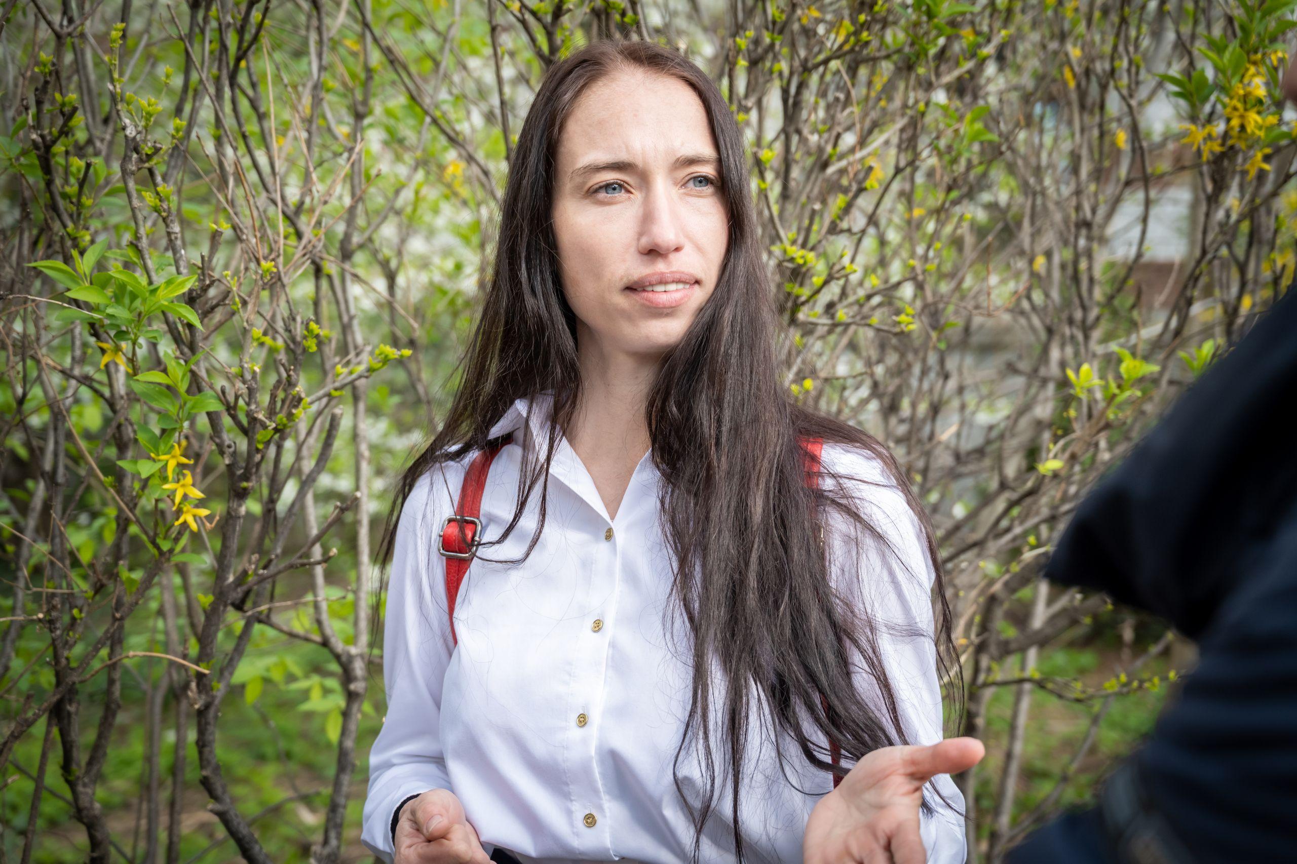 Oxana, din Ucraina, mamă a doi copii. Foto: Mihai von Eremia