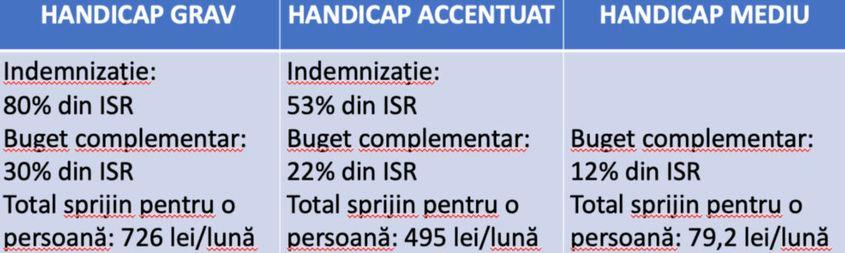 Persoanele care sunt încadrate în grad de handicap ușor nu beneficiază nici de indemnizație, nici de buget complementar, ci doar de anumite facilități medicale. Sursa: CNDR