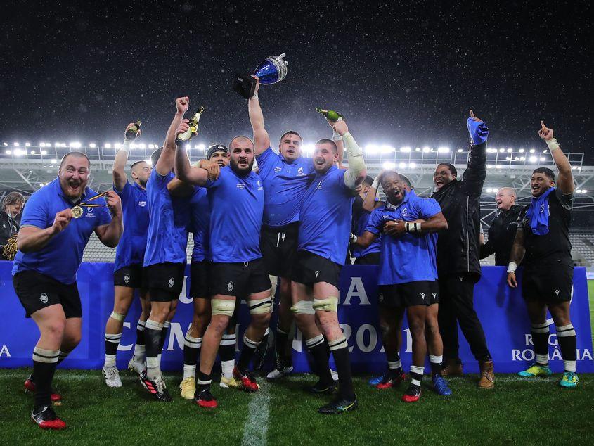 CSM Știința Baia Mare își continuă dominația în rugbyul românesc. Maramureșenii au cucerit al treilea titlu consecutiv de campioana, dupa ce au trecut in finala SuperLigii de CSA Steaua cu 11-3 (11-3). Inquam Photos / Ștefan Constantin