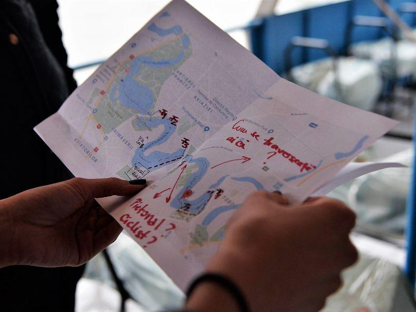 O hartă cu multe semne de întrebare. Foto: Lucian Muntean.