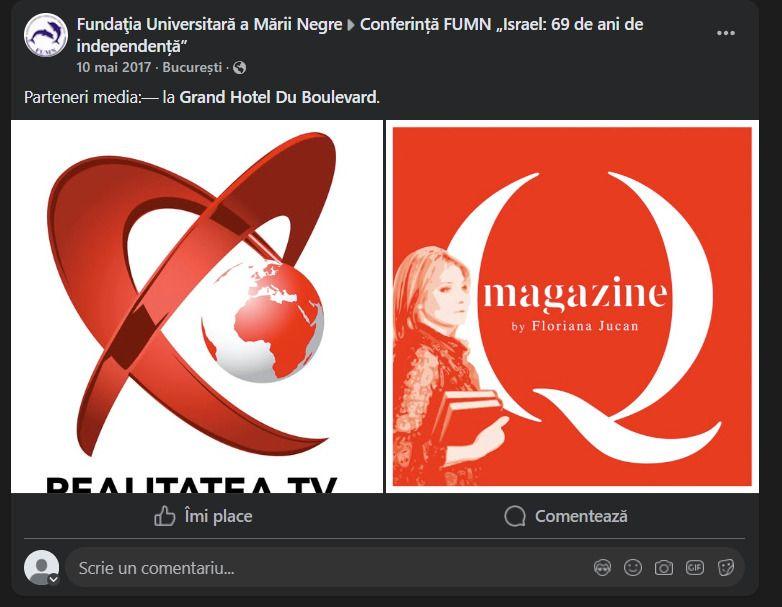 Axa Dungaciu-Realitatea-NIRO. Captură de ecran via Facebook