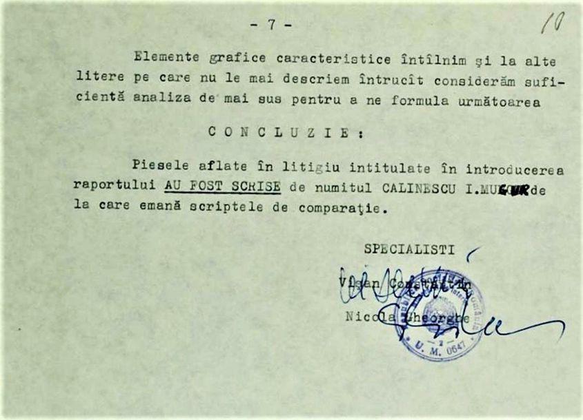 Experții Securității de la București au dat într-o singură zi verdictul: autorul tuturor inscripțiilor antitotalitare era Mugur Călinescu