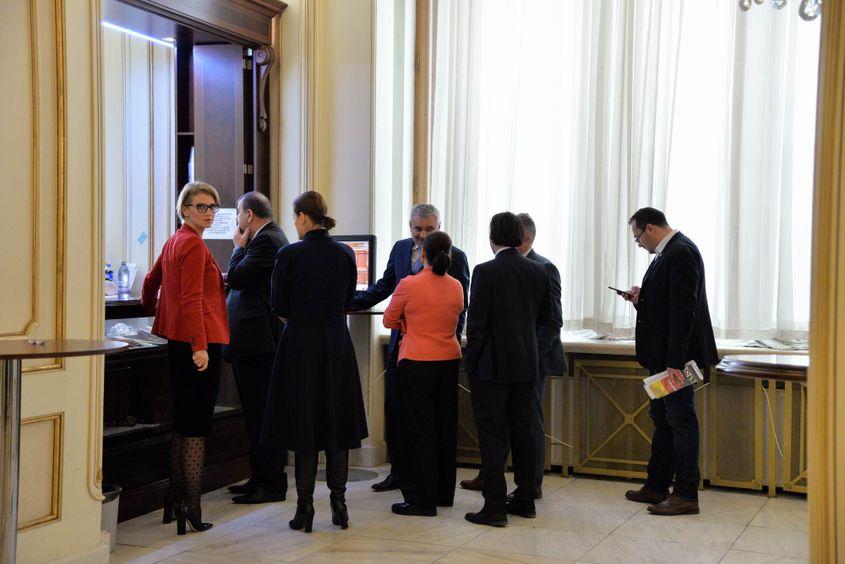 Alina Gorghiu (în stânga), la bufet. Foto: Lucian Muntean