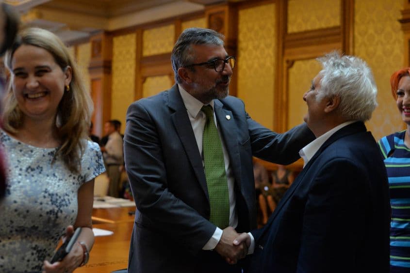 Romașcanu, felicitat de Bacalbașa pentru avizul pozitiv.