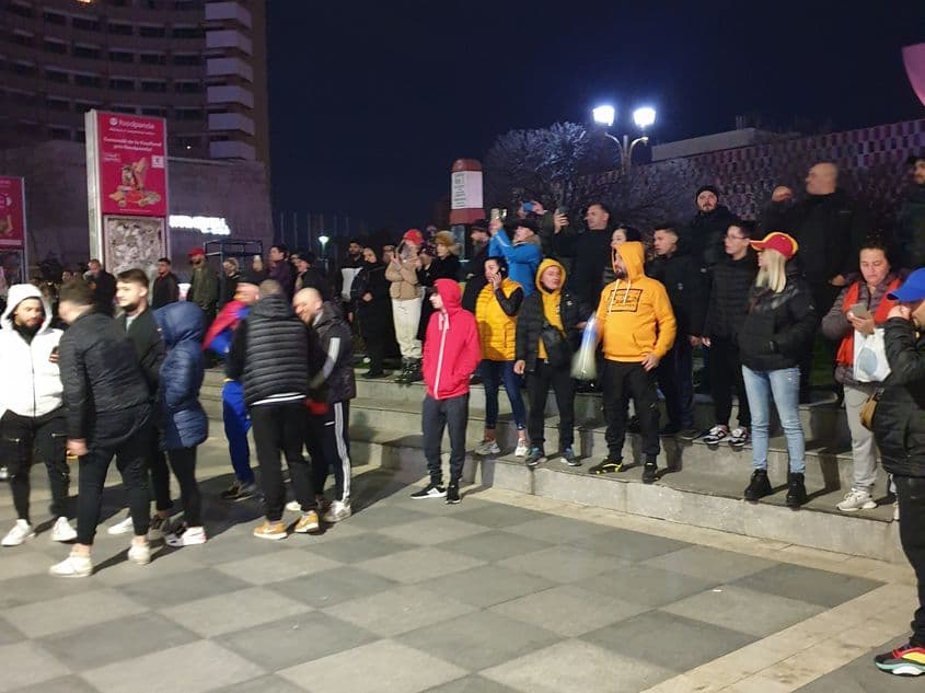 Manifestanți contra măsurilor anticovid la București, 28 martie 2021. Foto: Cristina Foarfă