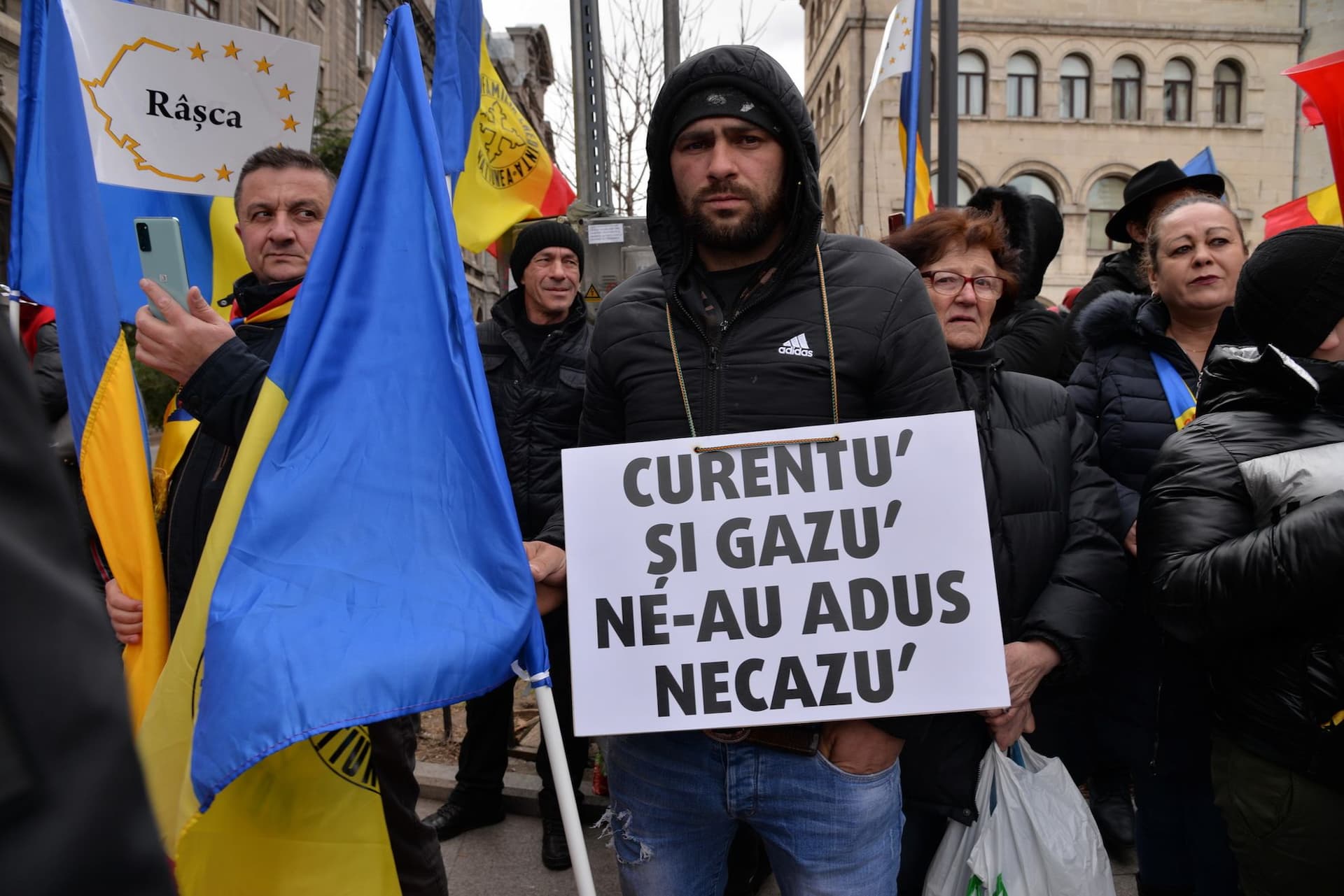 Prorestului AUR din București. Foto Lucian Muntean