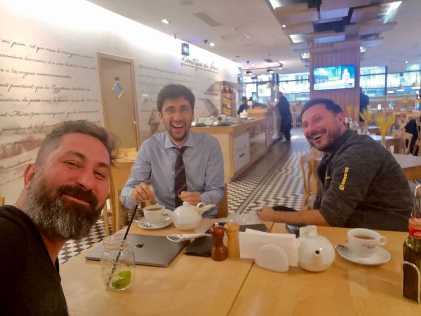 De la stânga la dreapta: Cosmin Savu, Mihai Lupu, Grațian Mihăilescu