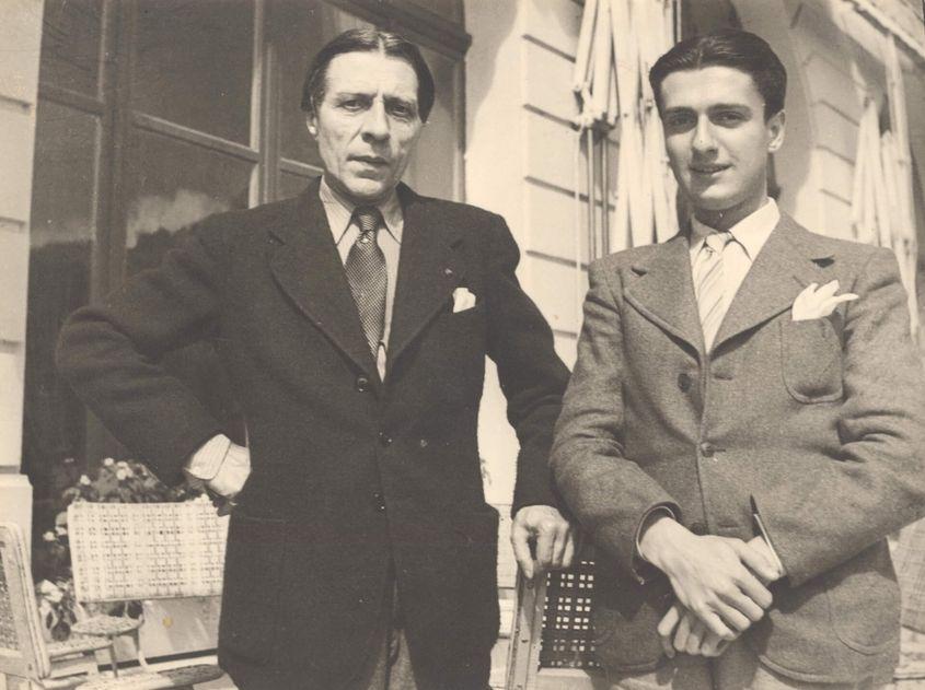 Alfred Cortot şi Dinu Lipatti în 1935.