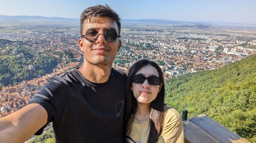 Jaffar Abbas și partenera sa. Foto: arhiva personală