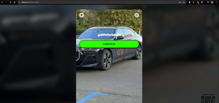 După accesarea link-ului din BIO, cei interesați ajung la promoția cazinoului cu care Eduard Vasile colaborează. Foto: captură ecran